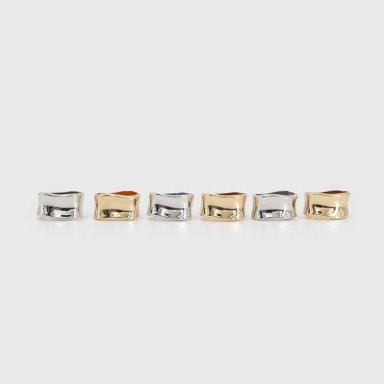 PACK 6UN - PRENDEDOR BROCHE PASA PAÑUELOS RECTANGULAR MUJER - 7