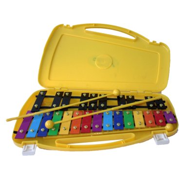 METALÓFONO ALLEGRO CROMÁTICO 25 TONOS AMARILLO ALL25SD + BAQUETA ADICIONAL - 1