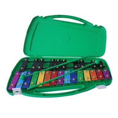 METALÓFONO ALLEGRO CROMÁTICO 25 TONOS VERDE ALL25GD + BAQUETA ADICIONAL - 1
