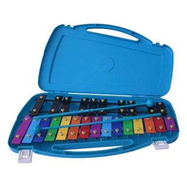 METALÓFONO ALLEGRO CROMÁTICO 25 TONOS AZUL ALL25BD + BAQUETA ADICIONAL - 1