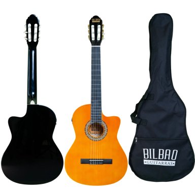 GUITARRA ELECTROACUSTICA BILBAO BIL-700CE-NT + FUNDA - 1