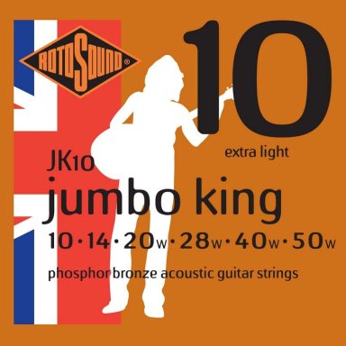 SET ROTOSOUND GUITARRA ELECTROACÚSTICA JK10 JUMBO KING - 1