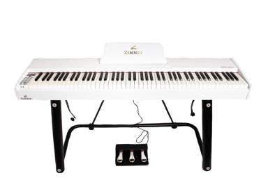 PIANO ZIMMER DIGITAL PORTABLE BLANCO ZIM-800-WH - 1