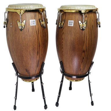 SET CONGA 11.75 & 12.5XH30'' CAFE OSCURO + STAND - 1