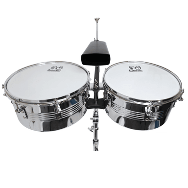 TIMBALES 13X14XH6.5'' PLATEADA TUMBAO - 2