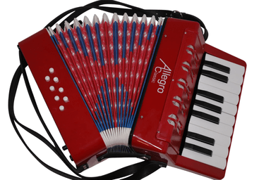 ACORDEON DE PLASTICO 17 TECLAS 8 BAJOS ALL104-1RD ALLEGRO - 4