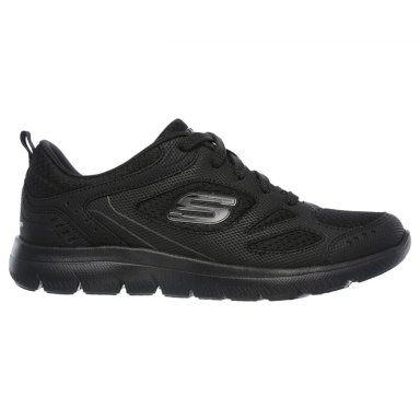 ZAPATILLA MUJER SUMMITS SUITED NEGRO SKECHERS - 4