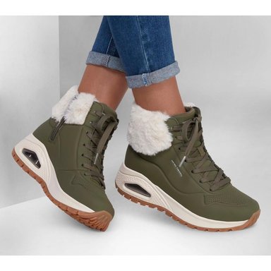 BOTÍN MUJER UNO RUGGED FALL AIR VERDE SKECHERS - 2