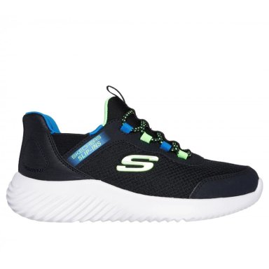 ZAPATILLA NIÑO SKECHERS SLIP-INS: BOUNDER NEGRO - 1
