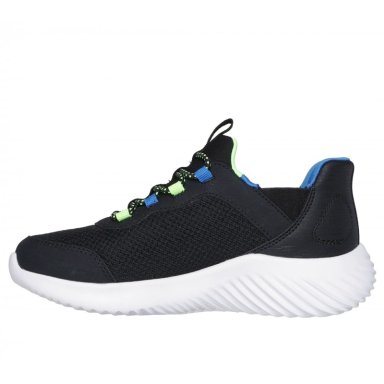 ZAPATILLA NIÑO SKECHERS SLIP-INS: BOUNDER NEGRO - 4