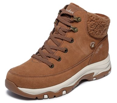 BOTINES MUJER SLIP-INS TREGO SNOW BREEZE CAFE  SKECHERS - 5