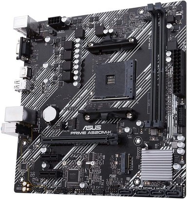 PLACA MADRE ASUS PRIME A520M-K AM4 AMD RYZEN MICRO ATX - 6