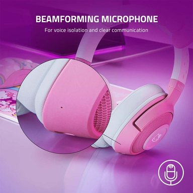 AUDÍFONOS GAMER RAZER HEADSET TRUE WIRELESS KRAKEN HELLO KITTY BLUETOOTH - 5