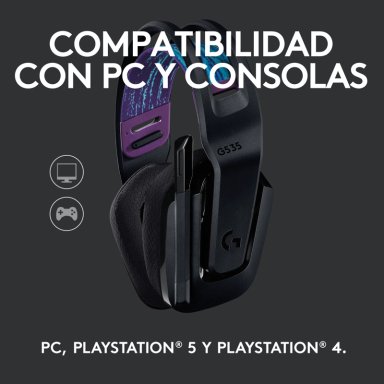AUDÍFONOS GAMER LOGITECH G HEADSET G535 BLUETOOTH NEGRO - 6