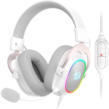 AUDÍFONOS GAMER REDRAGON HEADSET ZEUS H510-X RGB 7.1 USB BLANCO - 1
