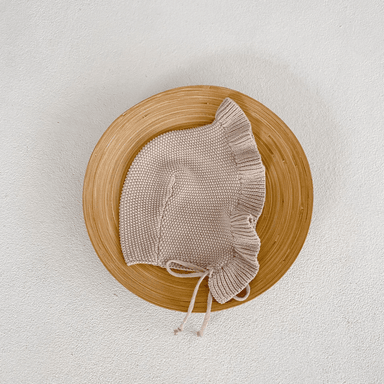 BODY DE ALGODON PARA BEBE  TEJIDO A MANO 80 CM BEIGE - 7