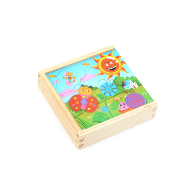 CAJA Y FIGURAS DE NATURALEZA ENCAJE DE MADERA - 5