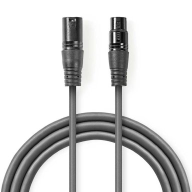 CABLE XLR PARA MICROFONO XLR(M) - XLR(F) 5 METROS ARX - 2