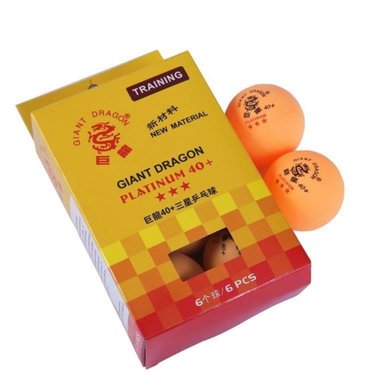 PELOTAS PING PONG 3 ESTRELLAS 6 PELOTAS NARANJA - 1