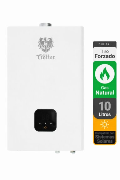 CALEFONT A GAS NATURAL 10 L ALBIN TROTTER TIRO FORZADO DIGITAL - 1