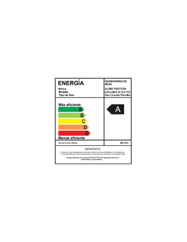 ENCIMERA GAS LICUADO ALBIN TROTTER 4 PLATOS AT EXCLUSIVE 60 FFD - 3