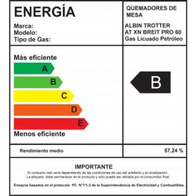 ENCIMERA GAS LICUADO ALBIN TROTTER 4 PLATOS AT-XN BREIT PRO 60 - 3