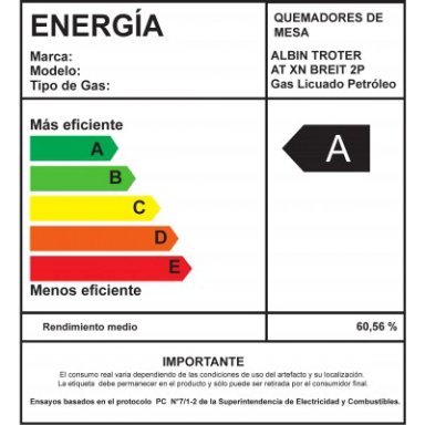 ENCIMERA GAS LICUADO ALBIN TROTTER 2 PLATOS AT-XN BREIT - 6