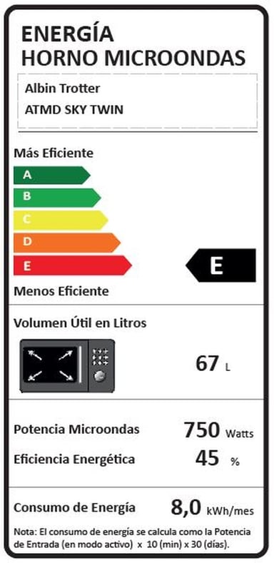 HORNO EMPOTRABLE CON MICROONDAS ATMD SKY TWIN ALBIN TROTTER - 3
