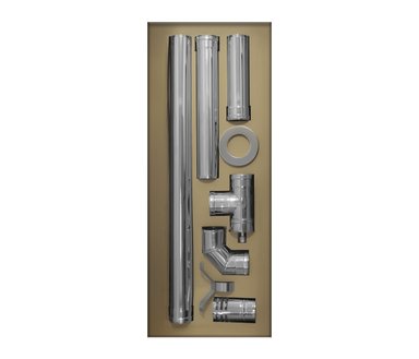 KIT PELLET ALBIN TROTTER ATDN DUCTO 80MM AC INOX - 2