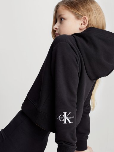 POLERÓN ALGODÓN NIÑA CALVIN KLEIN CON GORRO OFF PLACED - 4