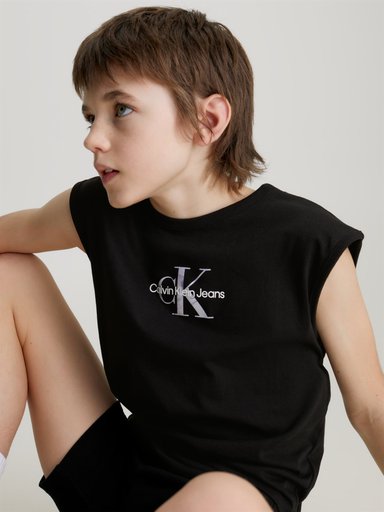 POLERA ALGODÓN NIÑO CALVIN KLEIN MONOLOGO RELAXED - 7