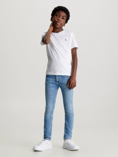 JEAN ALGODÓN NIÑO CALVIN KLEIN MID RISE SKINNY - 1