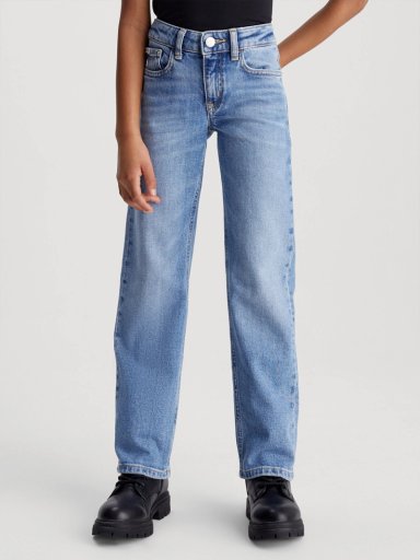 JEAN ALGODÓN NIÑA CALVIN KLEIN MID RISE STRAIGHT - 2