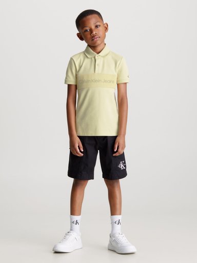 POLERA ALGODÓN NIÑO CALVIN KLEIN POLO LAYERED MESH - 2