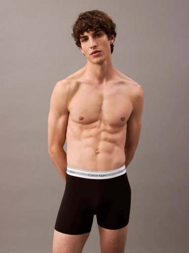 PACK 3 BÓXER HOMBRE CALVIN KLEIN NEGRO BÓXESR BRIEF MODERN AIR - 2