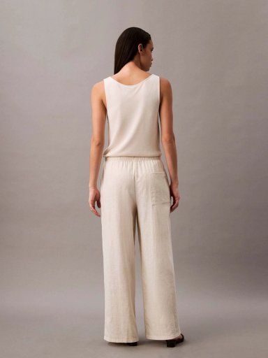 PANTALON DE LINO CON CINTURA ELASTICA - 2