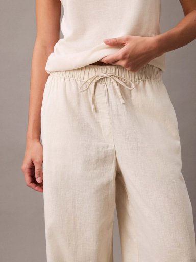 PANTALON DE LINO CON CINTURA ELASTICA - 3