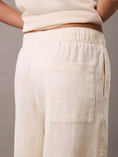 PANTALON DE LINO CON CINTURA ELASTICA - 5
