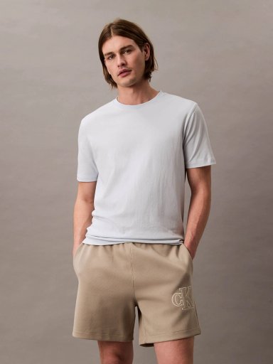 SHORT DE PUNTO DE CANALE  CON MONOGRAMA BORDADO - 2