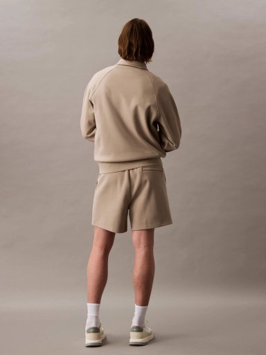 SHORT DE PUNTO DE CANALE  CON MONOGRAMA BORDADO - 3