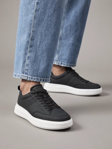 ZAPATILLAS DE CUERO LOW TOP LACE UP - 6