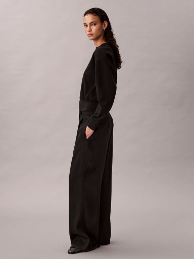 BLUSA DE CREPE  ELASTICO CON CREMALLERA - 4