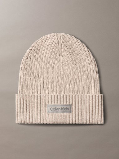 GORRO DE PUNTO DE MEZCLA DE ALGODON Y CACHEMIRA - 1