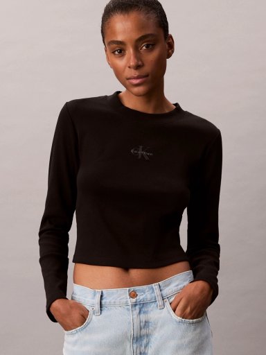 POLERA MANGA LARGA BABY TEE - 4