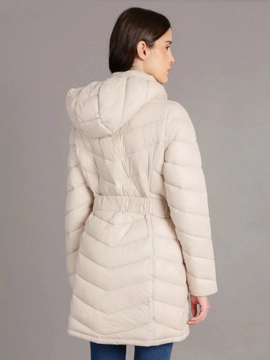 PARKA LARGA PUFFER CON GORRO - 4