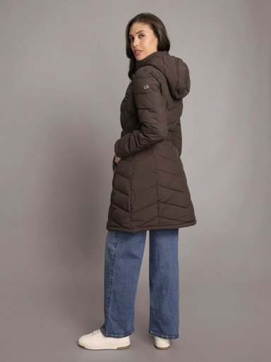 PARKA LARGA PUFFER CON GORRO - 3