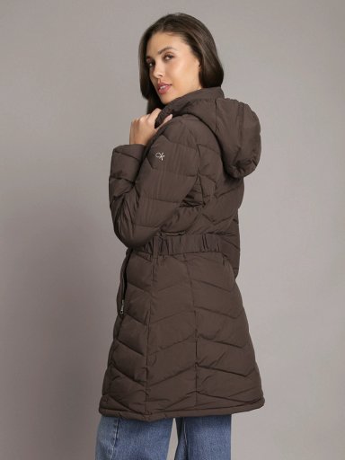 PARKA LARGA PUFFER CON GORRO - 4