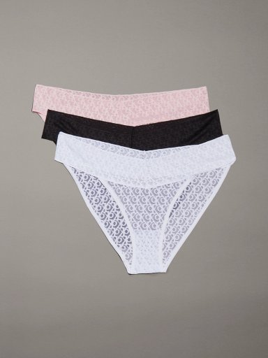 PACK DE 3 CALZONES BIKINI ICON LOGO LACE - 1