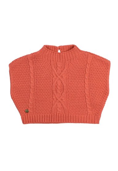 SWEATER OUTSIDE BEBÉ NIÑA CORAL - 1