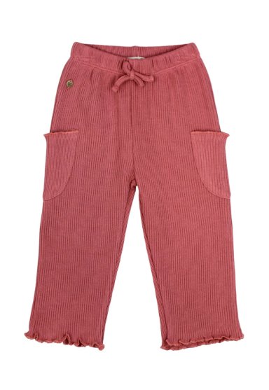 PANTALÓN ALGODÓN NIÑA FICCUS ROSA EARTH BEBÉ - 1